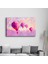 Pink Baloons Oil Painting - Cam Duvar Tablosu 3
