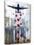 Love Bombing Banksy Style - Cam Duvar Tablosu 1