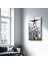 Love Bombing Banksy Style - Cam Duvar Tablosu 4