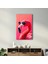 Stylish Pink Flamingo - Cam Duvar Tablosu 3