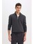 Comfort Regular Fit Rahat Kalıp Fermuarlı Dik Yaka Basic Düz Sweatshirt X7405AZ25SP 4