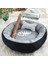 Lacivert Tarzı Iç 20CM 0-1kg Balık Kemikleri ile Kedi Yatağı Yuvarlak Kısa Peluş Küçük Pet House Mat Kış Sıcak Uyuyan Kediler Yuva Yumuşak Güzel Küçük Köpek Yatakları (Yurt Dışından) 4