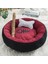 Lacivert Tarzı Iç 20CM 0-1kg Balık Kemikleri ile Kedi Yatağı Yuvarlak Kısa Peluş Küçük Pet House Mat Kış Sıcak Uyuyan Kediler Yuva Yumuşak Güzel Küçük Köpek Yatakları (Yurt Dışından) 5