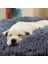 Mavi Stil Çap 40CM Pet Köpek Yatağı Uzun Peluş Yastık Yatak Süper Yumuşak Kabarık Kediler Için Rahat Paspaslar Sıcak Uyku Tulumu Kabarık Kış Sıcak Köpek Kulübesi (Yurt Dışından) 3