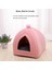 Yeşil Stil M 33X33X36 Sıcak Kış Kedi Elastik Yatak Yuva Ev Kediler Için Mat Derin Uyku Yastık Ev Peluş Pet Yuva Dört Mevsim Mağara Sepeti Lair Kulübe (Yurt Dışından) 4