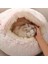 Gri Pürüzsüz Stil 40CM Pet Köpek Kedi Yatağı Yuvarlak Peluş Kedi Kendinden Isınma Yatak Ev Küçük Köpek Kedi Yuvası Için Yumuşak Uzun Peluş Yatak Pet Uyku Mağarası Yastık (Yurt Dışından) 4
