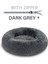 Gw-Haki Tarzı XS-40CM Vıp Yuvarlak Zip Pet Köpek Yatağı Büyük Küçük Köpek Kedi Evi Uzun Peluş Mat Kanepe Süper Yumuşak Pet Yatak Kulübesi Köpek Sakinleştirici Yatak (Yurt Dışından) 5