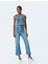 Ispanyol Paça Düğmeli Normal Bel Denim Pantolon - Flare Jeans 1