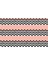 Dijital Baskı Siyah-Pembe Zigzag Kapı Paspası K-3084 2