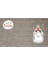 Dijital Baskı Gri Let It Snow Kukuletalı Kedi Dekoratif Kapı Paspası K-2058 2