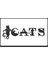 Dijital Baskı Beyaz Kedilerle Bezenmiş Cats Yazılı Dekoratif Kapı Paspası K-2028 2