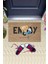 Bej Kapı Önü Paspası Enjoy Yourself Ayıcık Desen K-3337 1