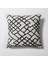Maya - Etnik Kilim Desenli Kırlent 50X50 - Siyah & Beyaz (Ic Yastık Dahil) 2