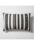 Mitos - Etnik Çizgili Desenli 40 x 60 cm Kırlent - Siyah & Beyaz (Ic Yastık Dahil) 1