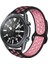 Galaxy Watch 46MM (22MM) Krd-02 Uyumlu Kordon Zore - Siyah-Rose Gold 1