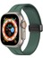 Watch Ultra 49MM Uyumlu Krd-84 Uyumlu Kordon Zore - Koyu Yeşil 1