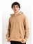 Çıt Çıt Detaylı Kapüşonlu Erkek Sweatshirt 4