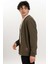 Fermuar Detaylı Erkek Bomber Sweatshirt 1