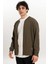 Fermuar Detaylı Erkek Bomber Sweatshirt 2