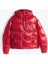 Kadın Tjw Shiny Hood Badge Puffer Mont Kırmızı 4