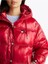 Kadın Tjw Shiny Hood Badge Puffer Mont Kırmızı 5