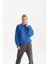 Kadın Mavi %100 Organik Pamuk Bisiklet Yaka Oversize Sweatshirt 2