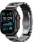 Apple Watch Ultra 49MM Zore KRD-125 Metal Kordon Strap Kayış-Siyah 1