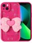 Apple iPhone 13 Kılıf Kamera Korumalı Figür Tasarımlı Zore Kapya Kapak-Pembe Koyu 1