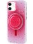 Apple iPhone 11 Kılıf Magsafe Şarj Özellikli Tak-Çıkar Pop Soketli Zore Tiktok Kapak-Pembe Koyu 1