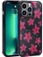 Apple iPhone 12 Pro Max Kılıf Simli Desenli Kamera Korumalı Parlak Zore Popy Kapak-Çiçek 1
