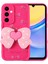 Samsung Galaxy A15 Kılıf Kamera Korumalı Figür Tasarımlı Zore Kapya Kapak-Pembe Koyu 1