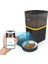 Haustier QQ005-DUAL Kameralı Akıllı Kedi Köpek Otomatik Mama Kabı, App Uzaktan Kontrol, Sesle Çağırma, 480P Kamera, 6lt Hazne, Çift Metal Kase (Siyah) 3