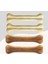 Köpekler Için Naturel ve Beyaz Press Çiğneme Kemiği 15cm 4lü Paket 1