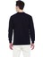 Siyah İki İplik Polo Yaka Sweatshirt, Pamuk 2