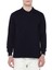 Siyah İki İplik Polo Yaka Sweatshirt, Pamuk 1