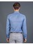 Slim Fit Mavi Armürlü Erkek Gömlek 3