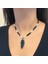 Tımbıl Obsidyen ve Aytaşı Doğal Taş Obsidyen Doğaltaş Uçlu El Yapımı Özel Tasarım Kolye 5