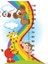 Gökkuşağı Ailesi Boy Ölçme Cetveli Çocuk Odası Duvar Sticker 1