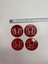 Honda Kırmızı Zemin Krom Yazı Yapıştırma Jant Göbek Stickerı 4 Adet 2