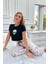 Baskılı Kısa Kollu Pijama Takımı 3