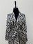 Siyah Beyaz Geometrik Desenli Kimono 1