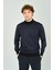 Erkek Yarım Balıkçı Yaka Triko Kazak 5223 Lacivert 1