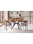 Roza Alfa Yuvarlak Highgloss Mutfak Masa Sandalye Takımı 120CM 1