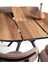 Roza Alfa Yuvarlak Highgloss Mutfak Masa Sandalye Takımı 120CM 2