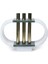 Gold Metal Detaylı Oval Yeşil Mermer Obje 2