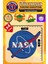 Ütü ile Yapışan Nakışlı Arma Yama, Nasa Logo (4 Adet) Ütüyle Yapışan Nakış Dokuma Aplike Patch 1