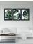 "doğa'nın Zarafeti Monstera Yaprakları Çerçeveli Camlı 23,5 x 33,5 cm 3'lü Set Tablo 1