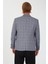 5138 Dar Kalıp Kare Desenli Bordo Erkek Blazer Ceket 4