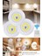 3&amp;apos;lü Uzaktan Kumandalı Pilli Yapışkanlı Kablosuz LED Spot Lambalar (47 - DSR9241-6114 3