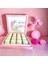 Yeni!! Luxury Isimli soft Pembe Ay Çiçek Kız Bebek Çikolatası 48LI Doğum-Mevlid-Hediyelik- 4